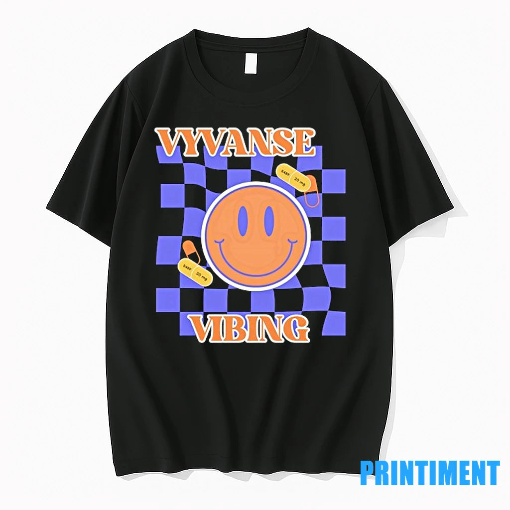 Vyvanse Vibing Smile Emoji Tshirts Sweater
