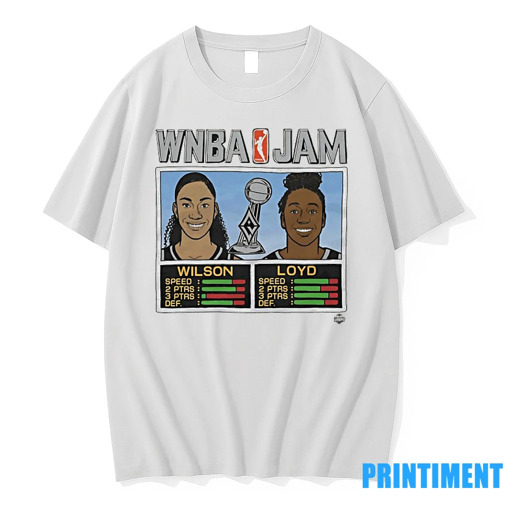 Wnba Jam Las Vegas Aces 2025 Champs Aja Wilson And Jewell Loyd Tshirts Sweater