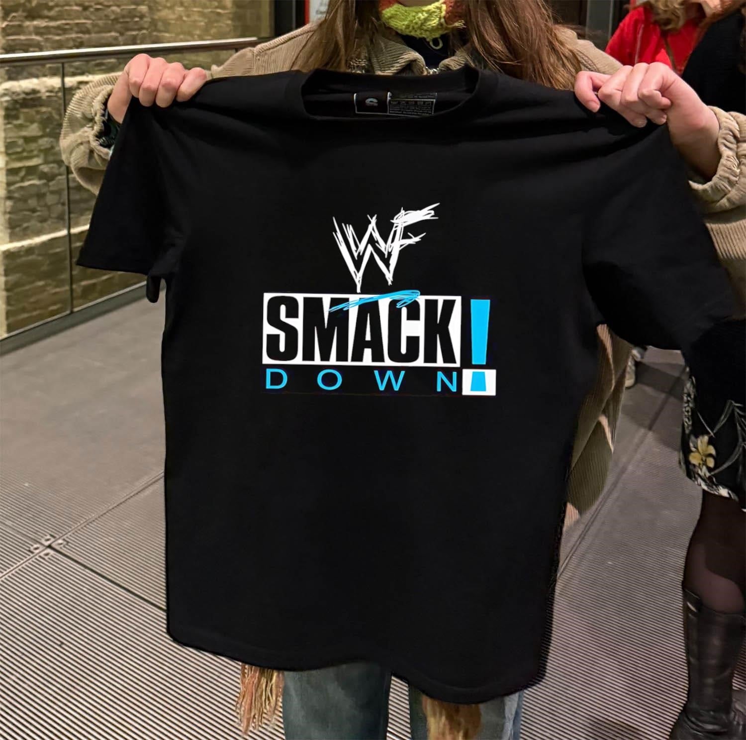 WWF Smackdown Professional Wrestling Logo shirt