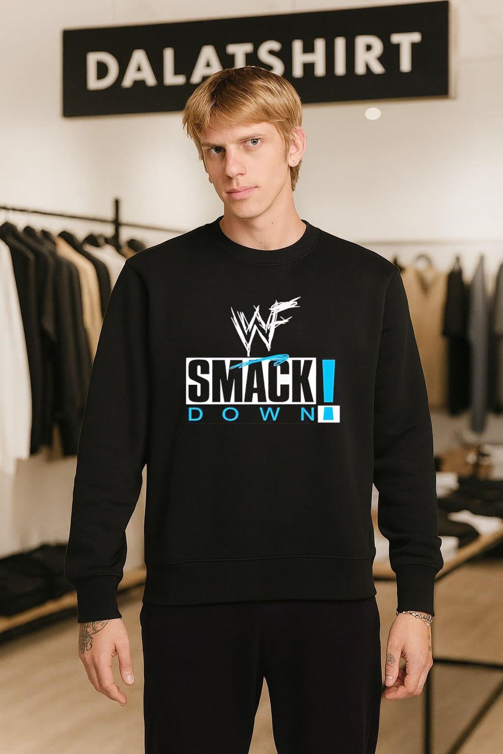 WWF Smackdown Professional Wrestling Logo shirt