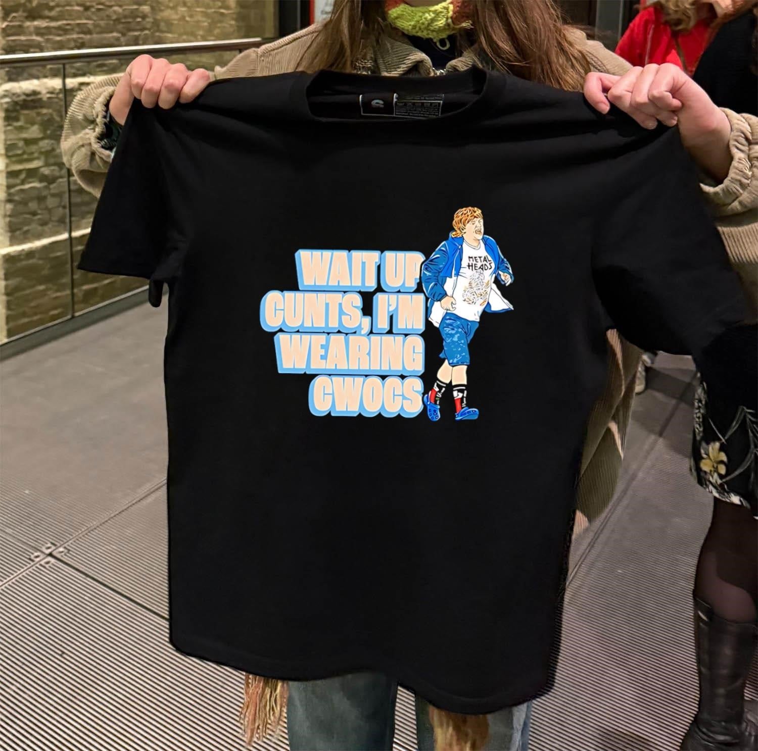 Wait Up Cunts I’m Wearing Cwocs Nathan Sims Running shirt
