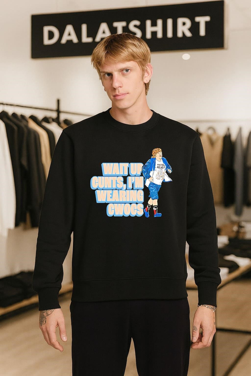 Wait Up Cunts I’m Wearing Cwocs Nathan Sims Running shirt