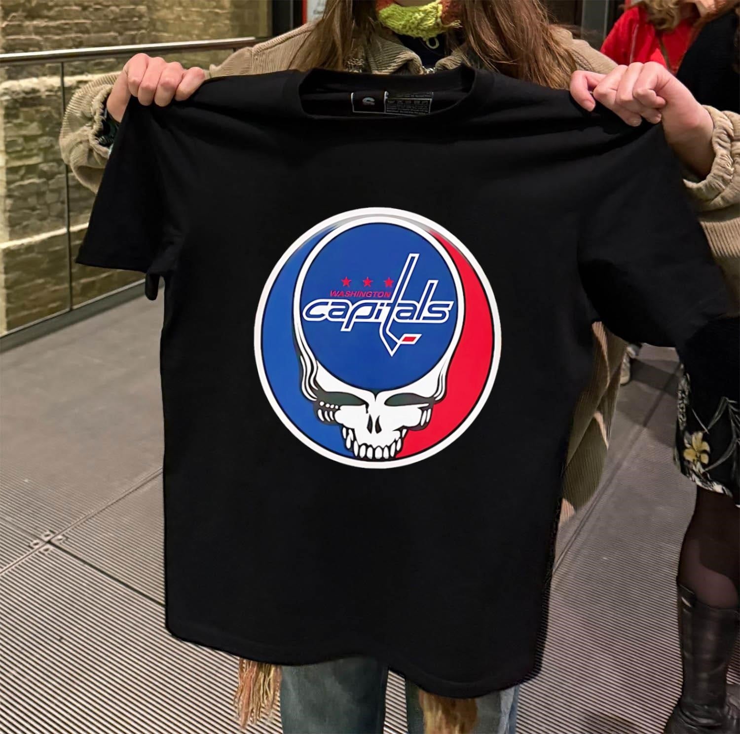 Washington Capitals Grateful Dead Skull shirt