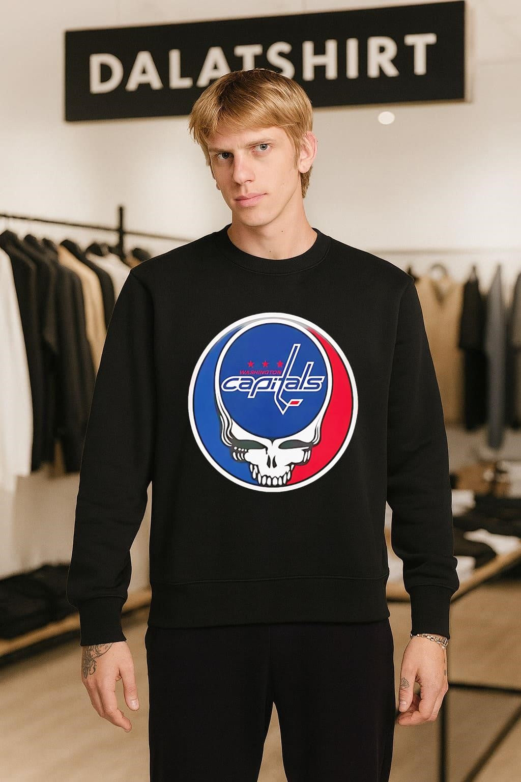 Washington Capitals Grateful Dead Skull shirt
