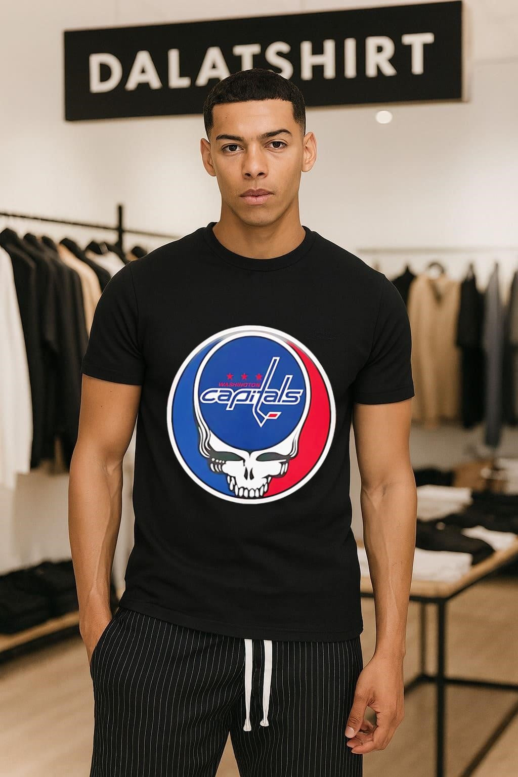Washington Capitals Grateful Dead Skull shirt
