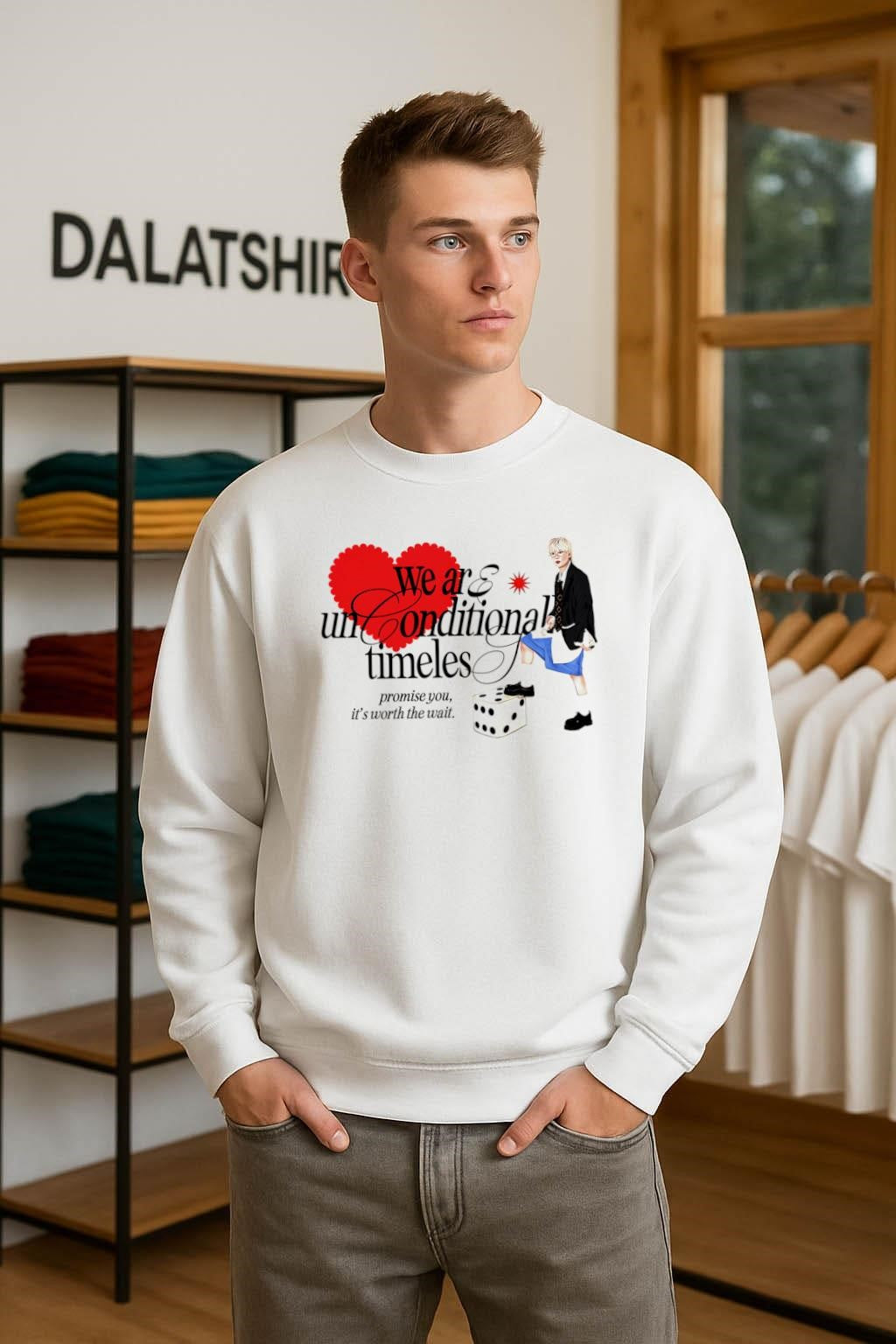 We Are Unconditionally Timeless Promise You Worth Wait Heart shirt shirt