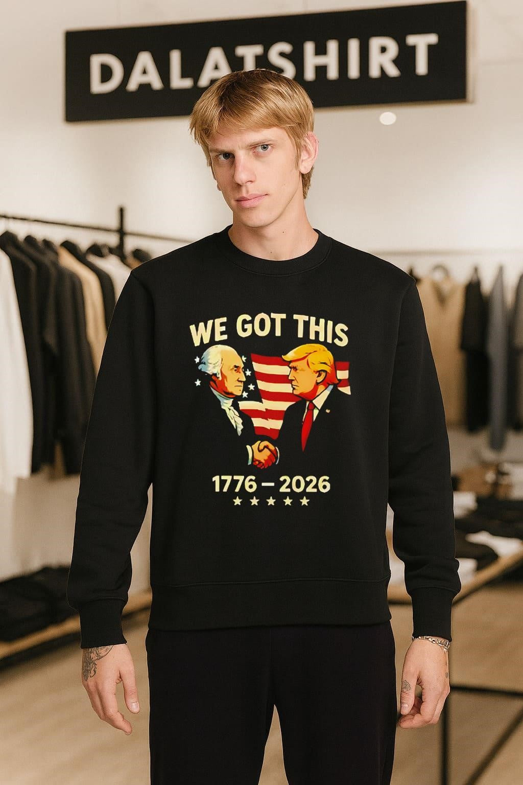 We Got This George Washington Donald Trump Handshake 1776-2026 shirt