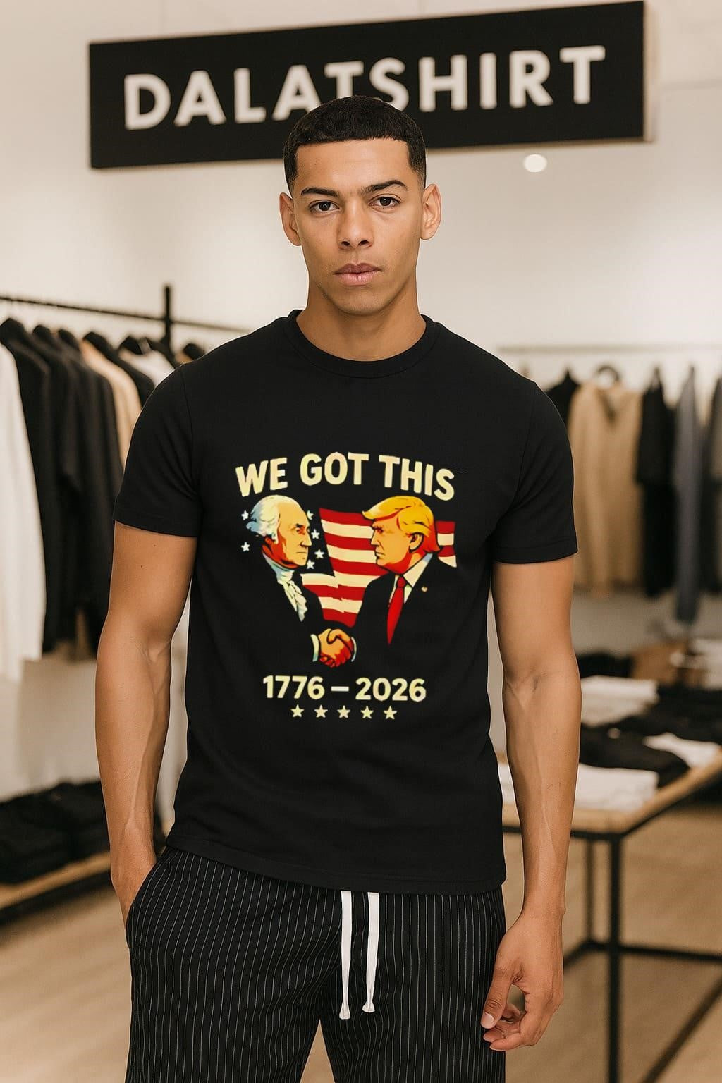 We Got This George Washington Donald Trump Handshake 1776-2026 shirt