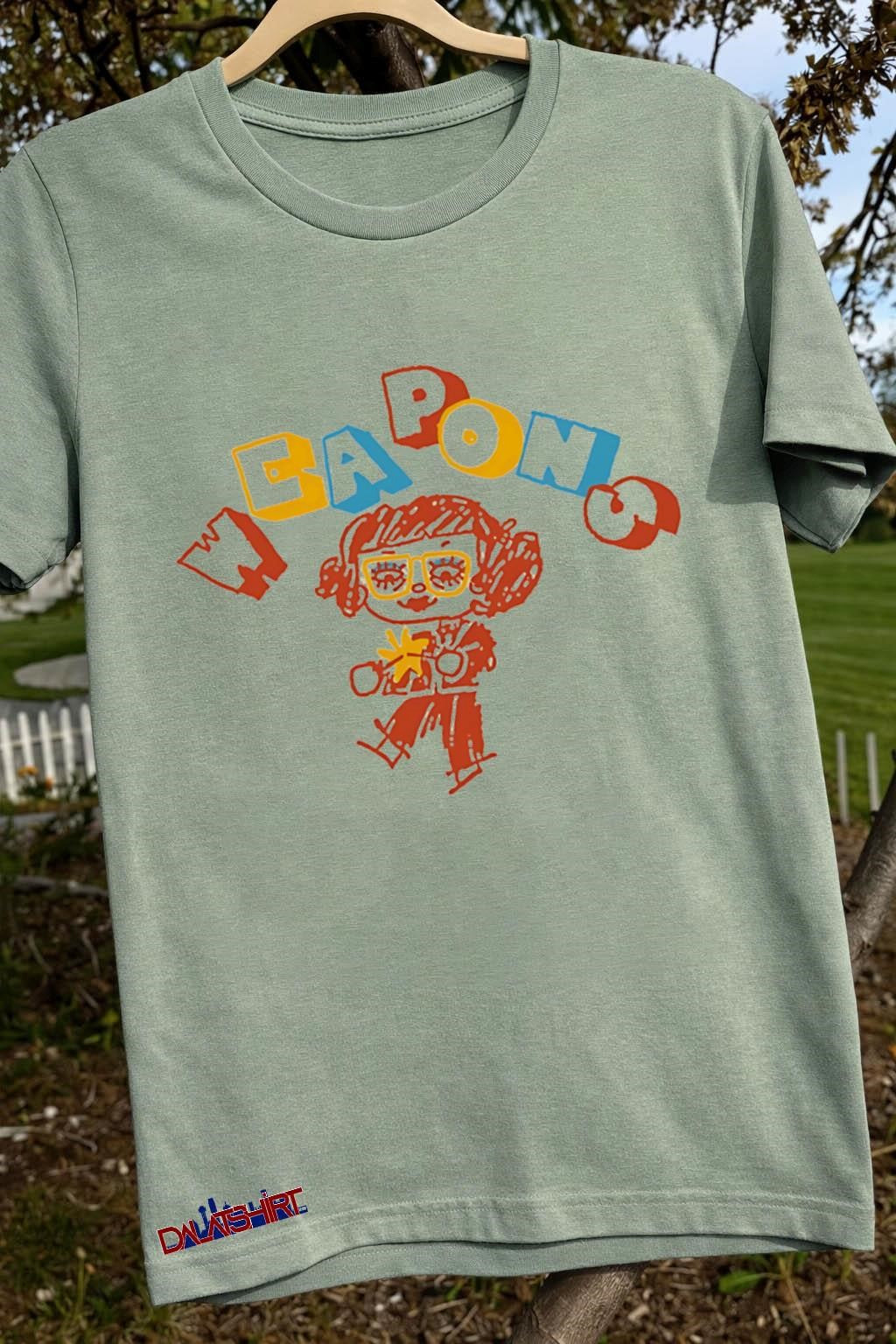 Weapons Girl cartoon shirt