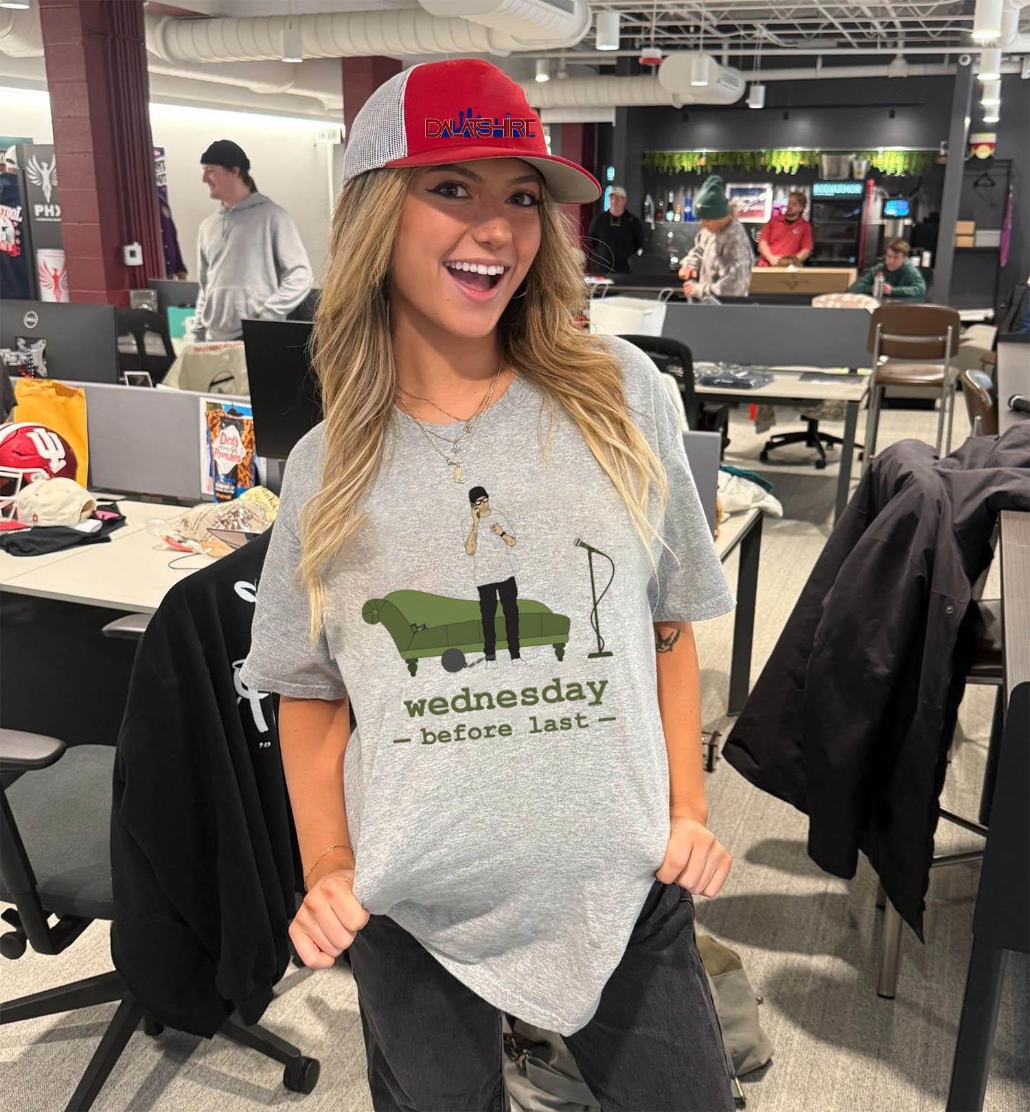 Wednesday Before Last Man On Phone shirt