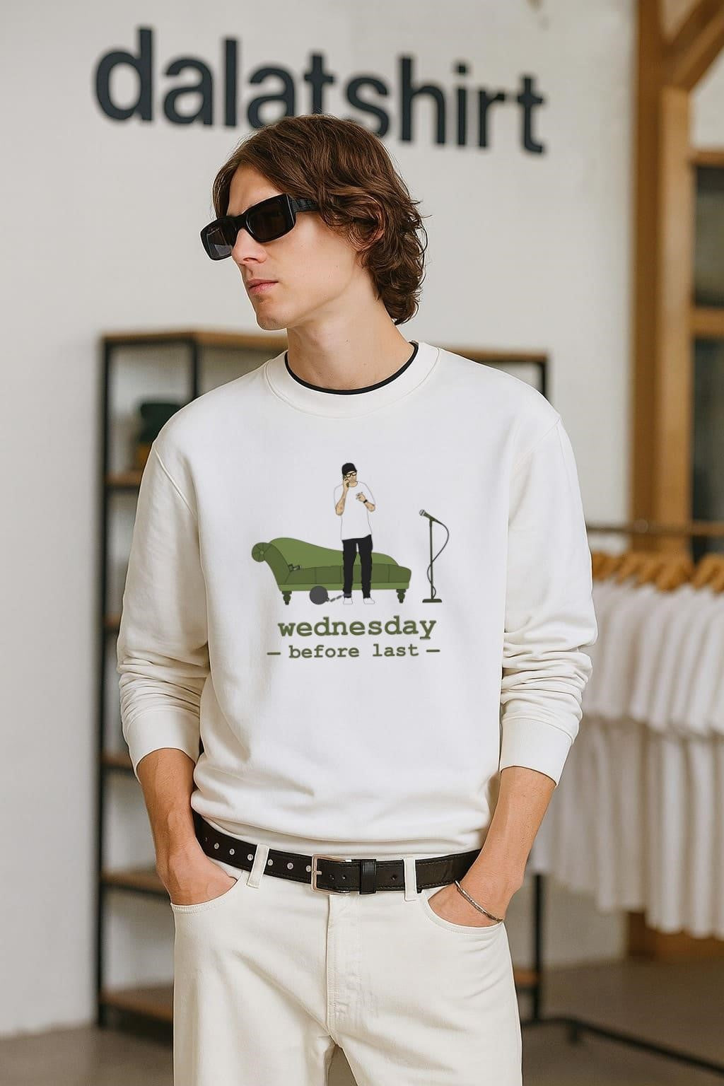 Wednesday Before Last Man On Phone shirt
