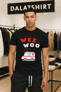Wee Woo Cartoon Ambulance Emergency Vehicle Rescue Theme shirt