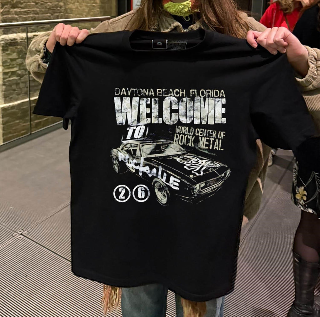Welcome To Daytona Beach Florida World Center Of Rock Metal shirt