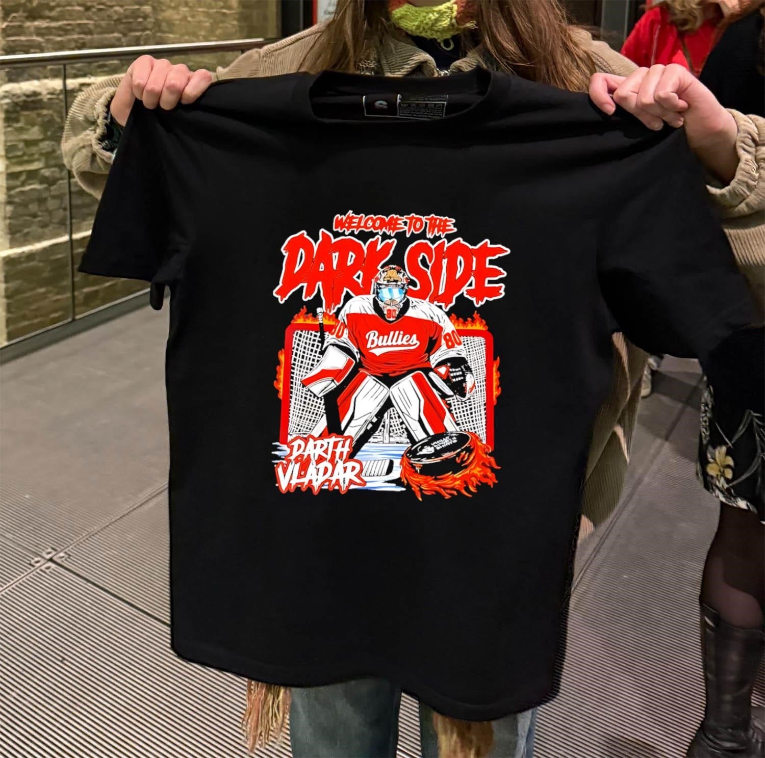 Welcome To The Dark Side Darth Vladar Hockey Goalie shirt