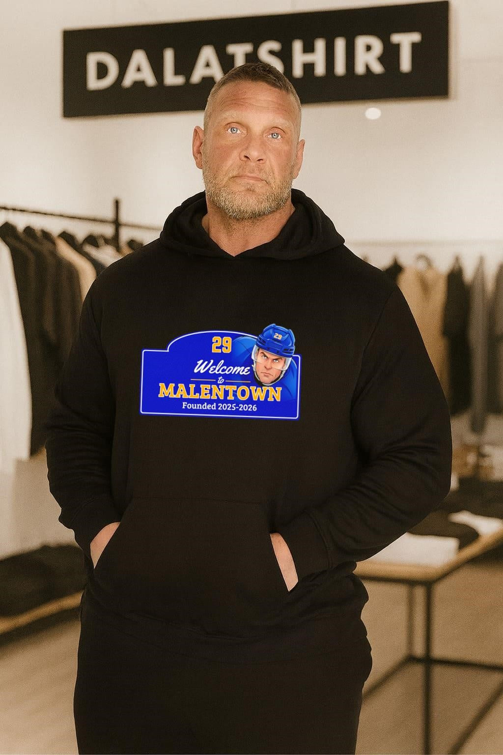Welcome to Malentown Founded 2025-2026 Number 29 Hockey Player shirt