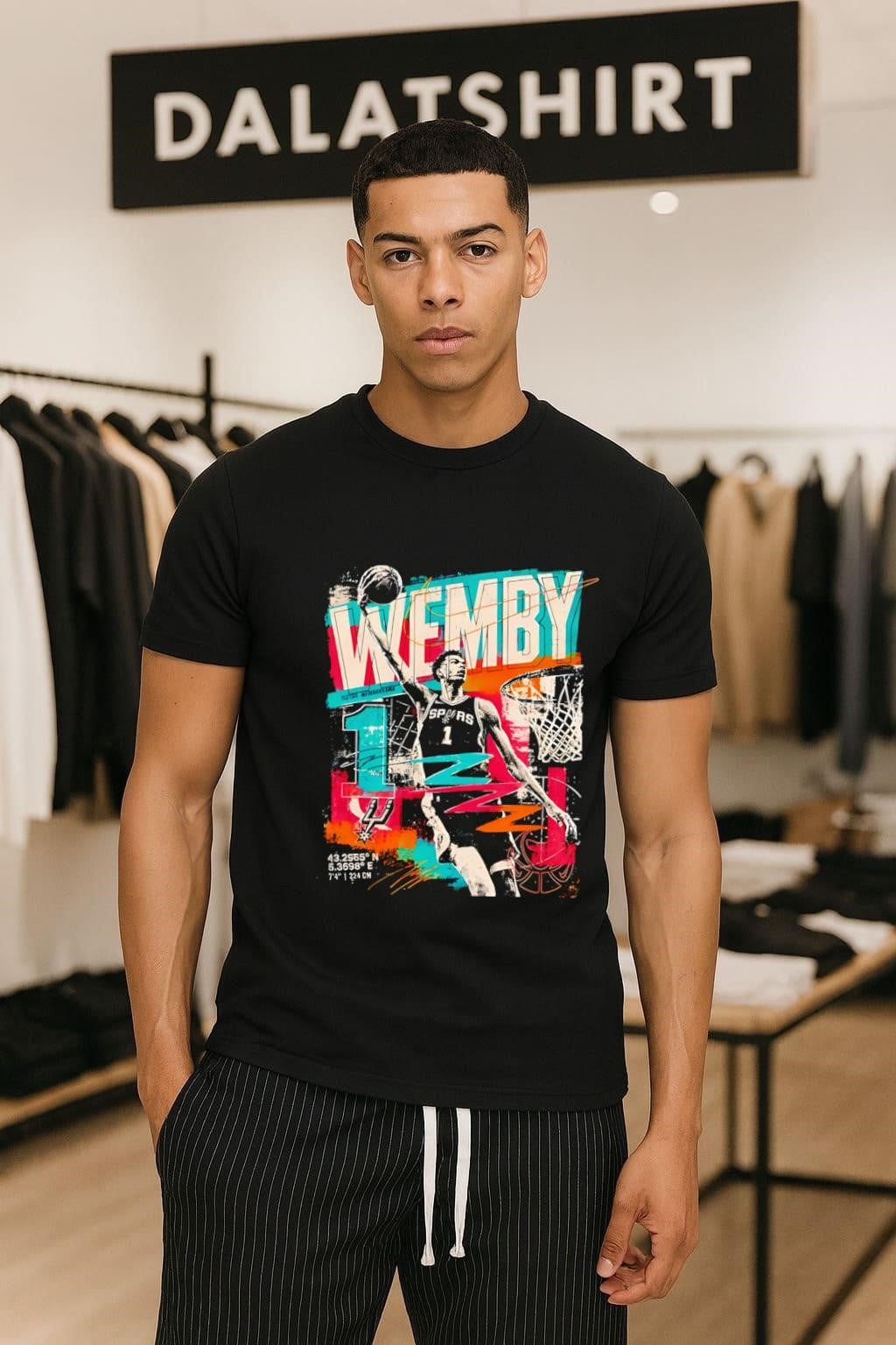 Wemby Victor Wembanyama San Antonio Spurs Number 1 Basketball shirt