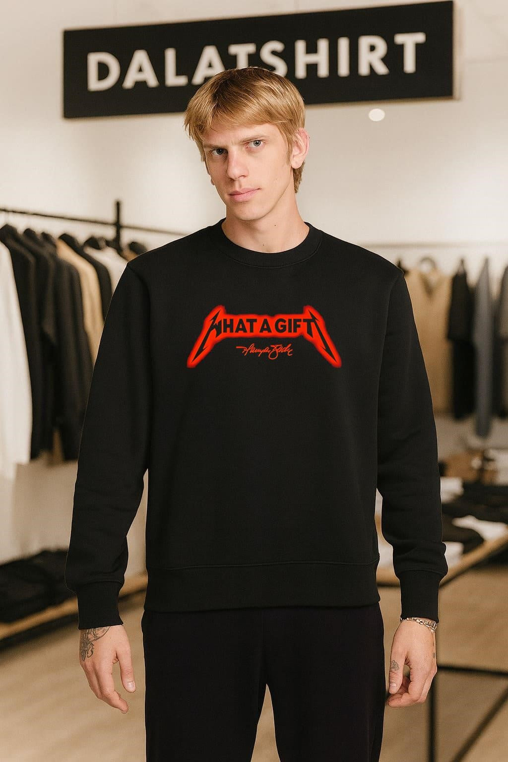What A Gift Metallica Style Logo Orange Glow Signature shirt