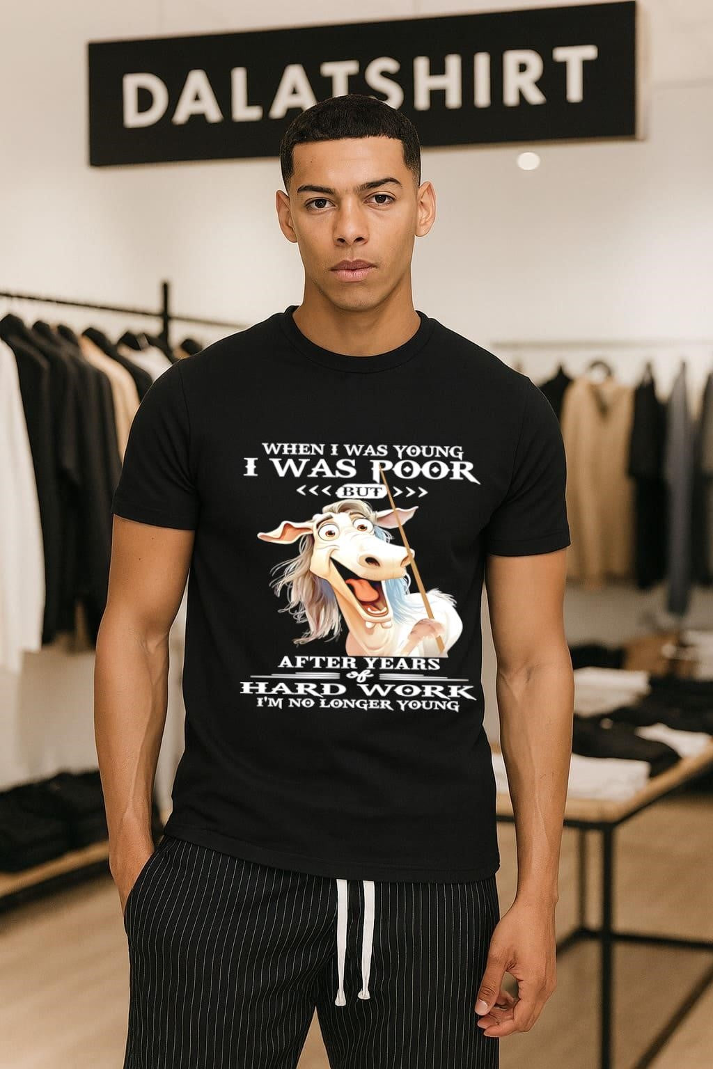 When I Was Young I Was Poor Hard Work Horse shirt