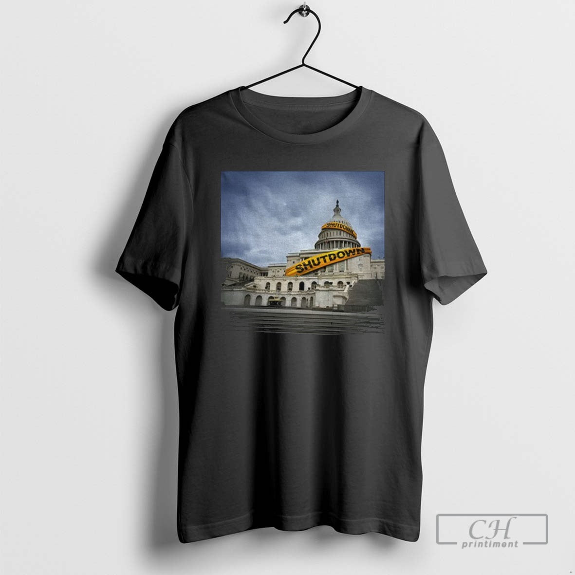 White House Government Shutdown Funny Political T Shirts