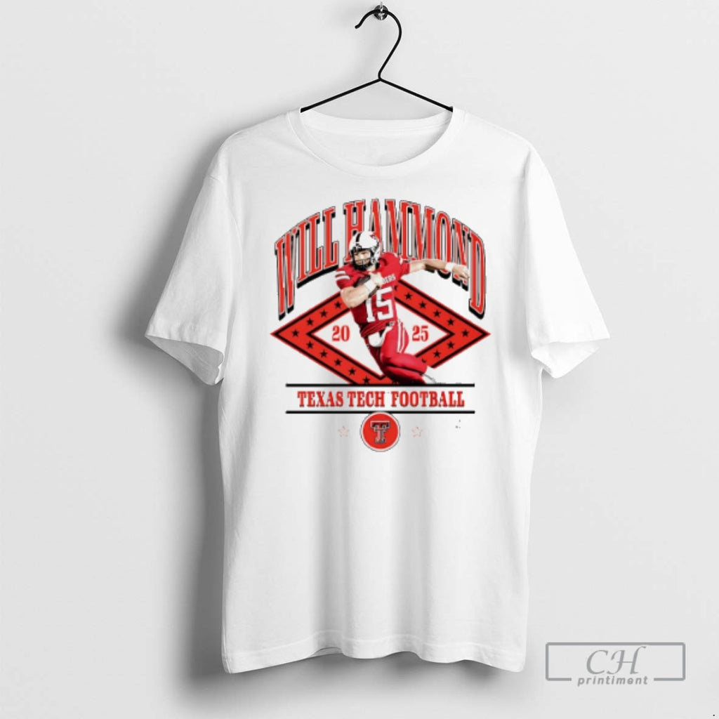 Will Hammond Texas Tech Red Raiders Illustrated T Shirts