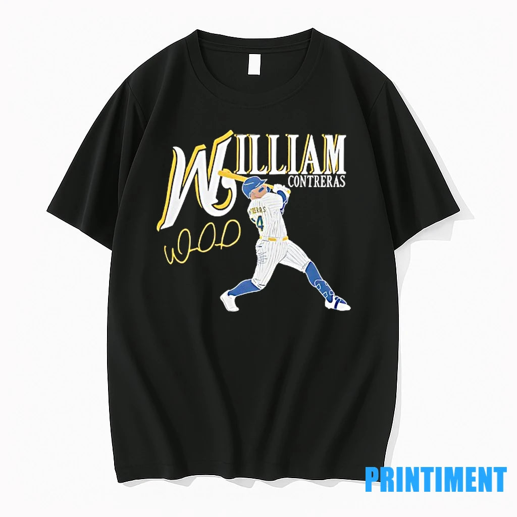 William Contreras 24 Milwaukee Brewers Baseball Signature Tshirts Sweater