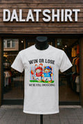 Win Or Lose We’re Still Smooching Rabbit And Cat Football shirt