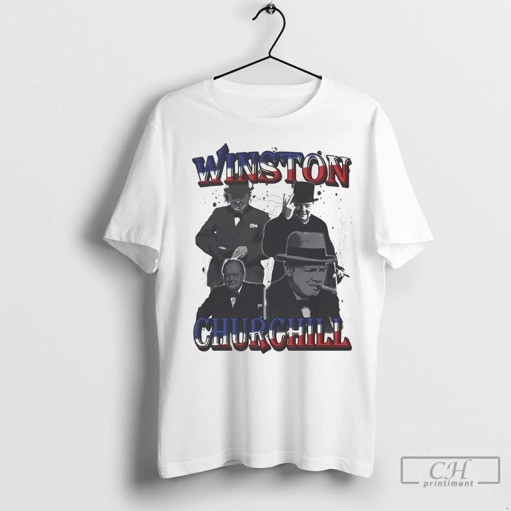 Winston Churchill Portrait T Shirts