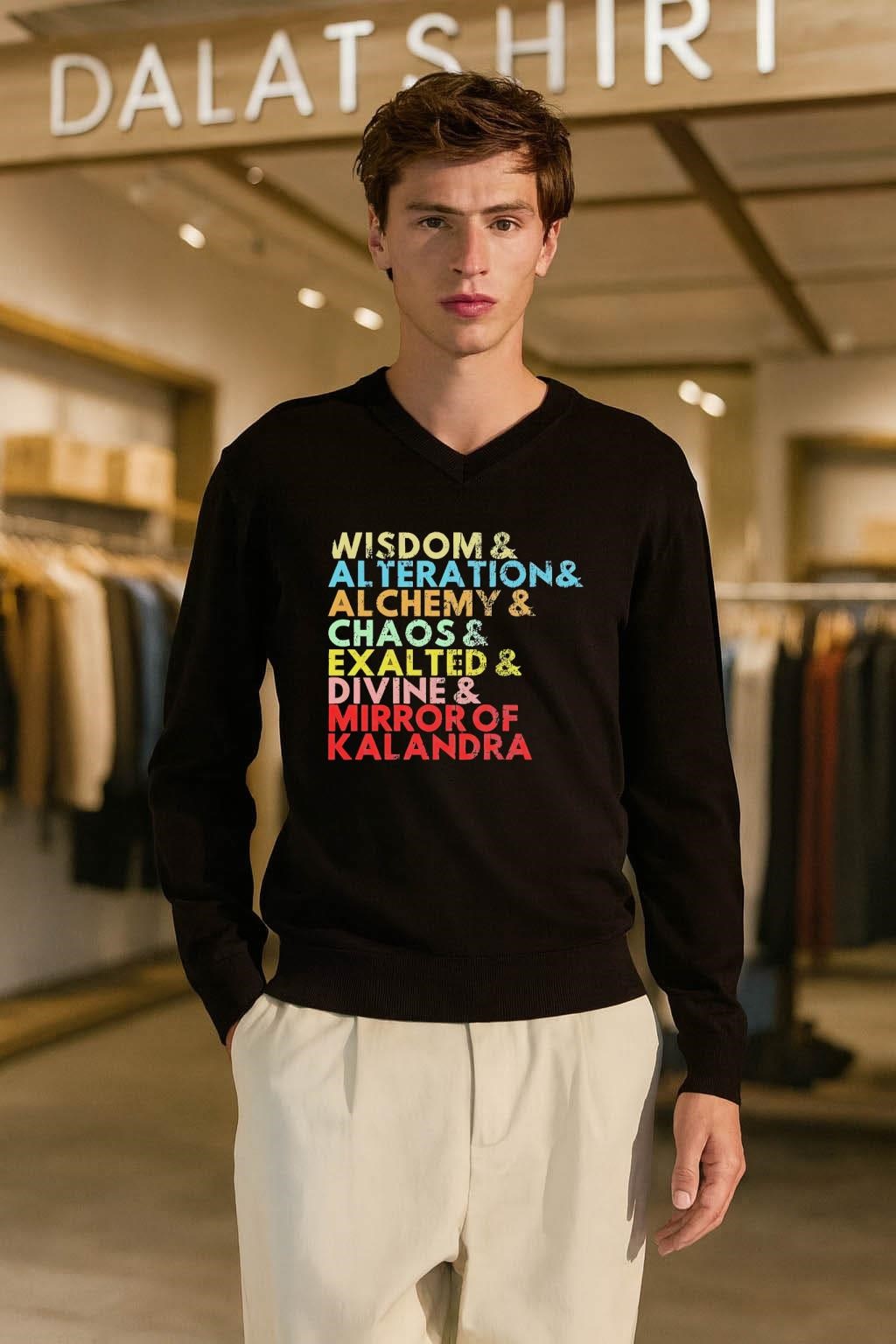 Wisdom Alteration Alchemy Chaos Exalted Divine Mirror of Kalandra shirt