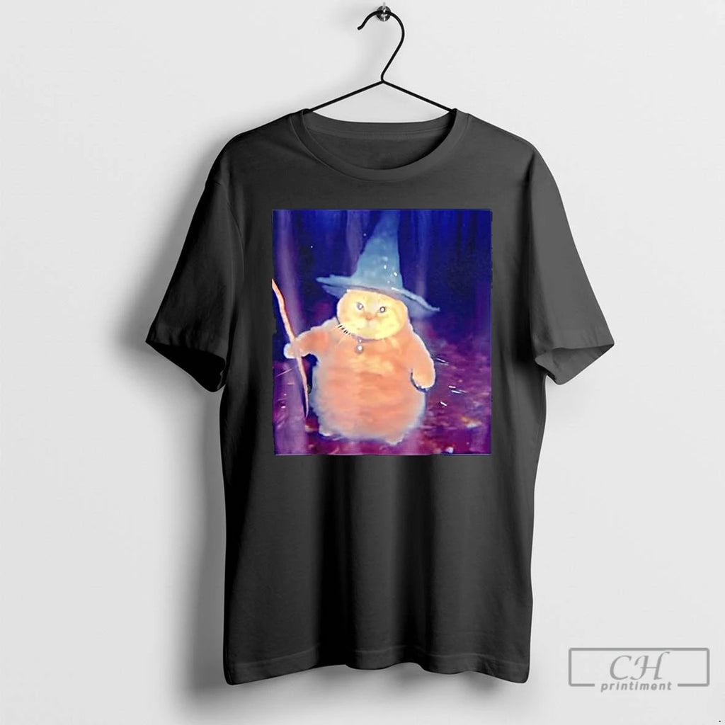 Wizard Cat Meme Vintage Halloween T Shirts