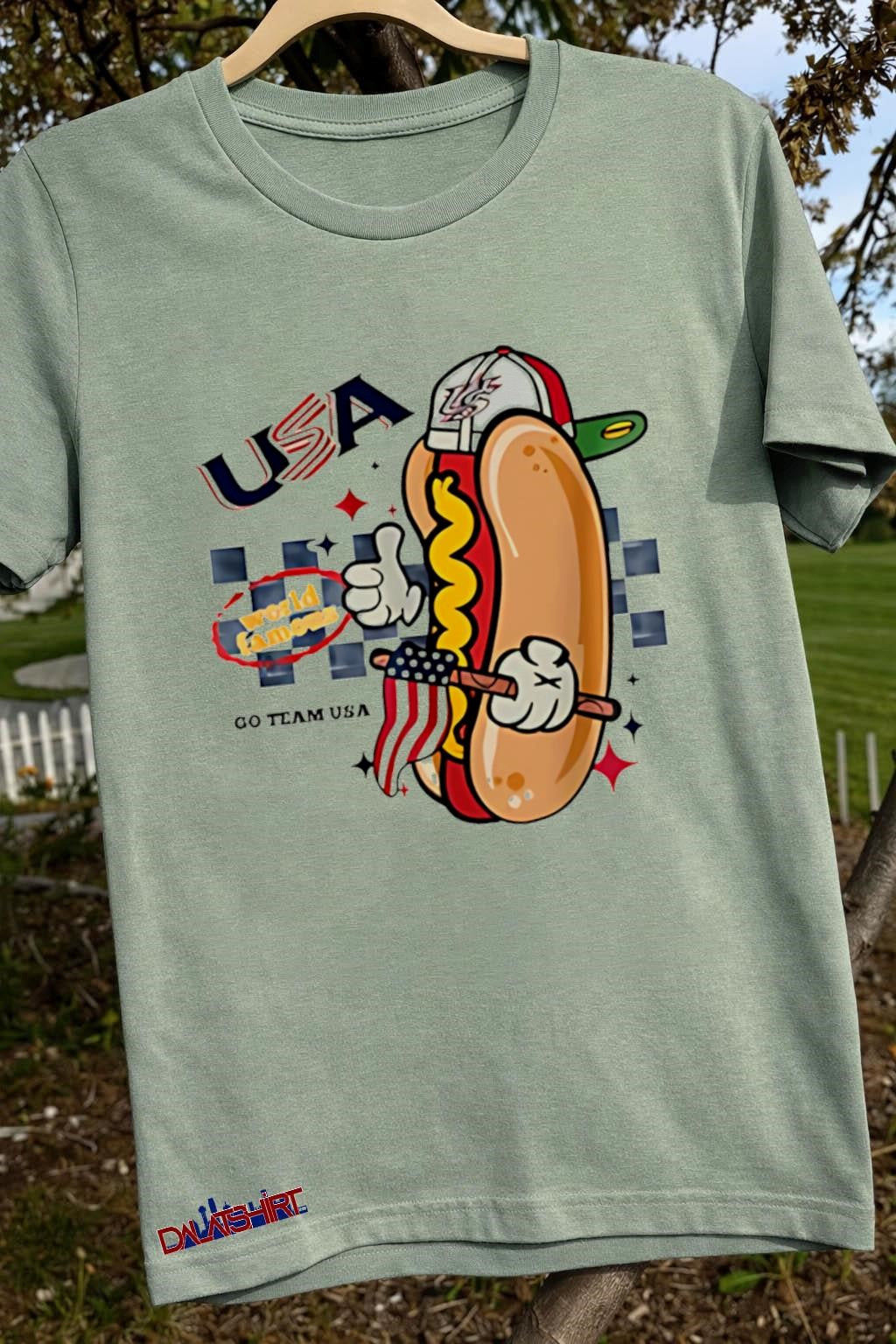 World Baseball Hot dog go team USA shirt