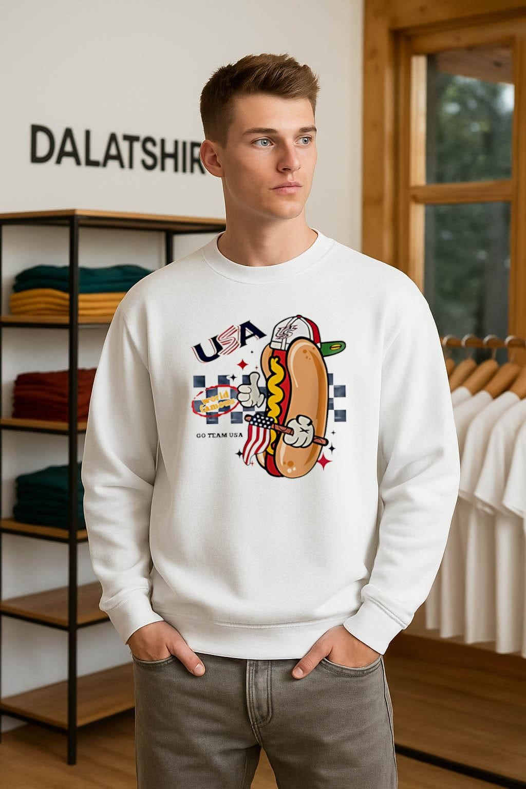 World Baseball Hot dog go team USA shirt