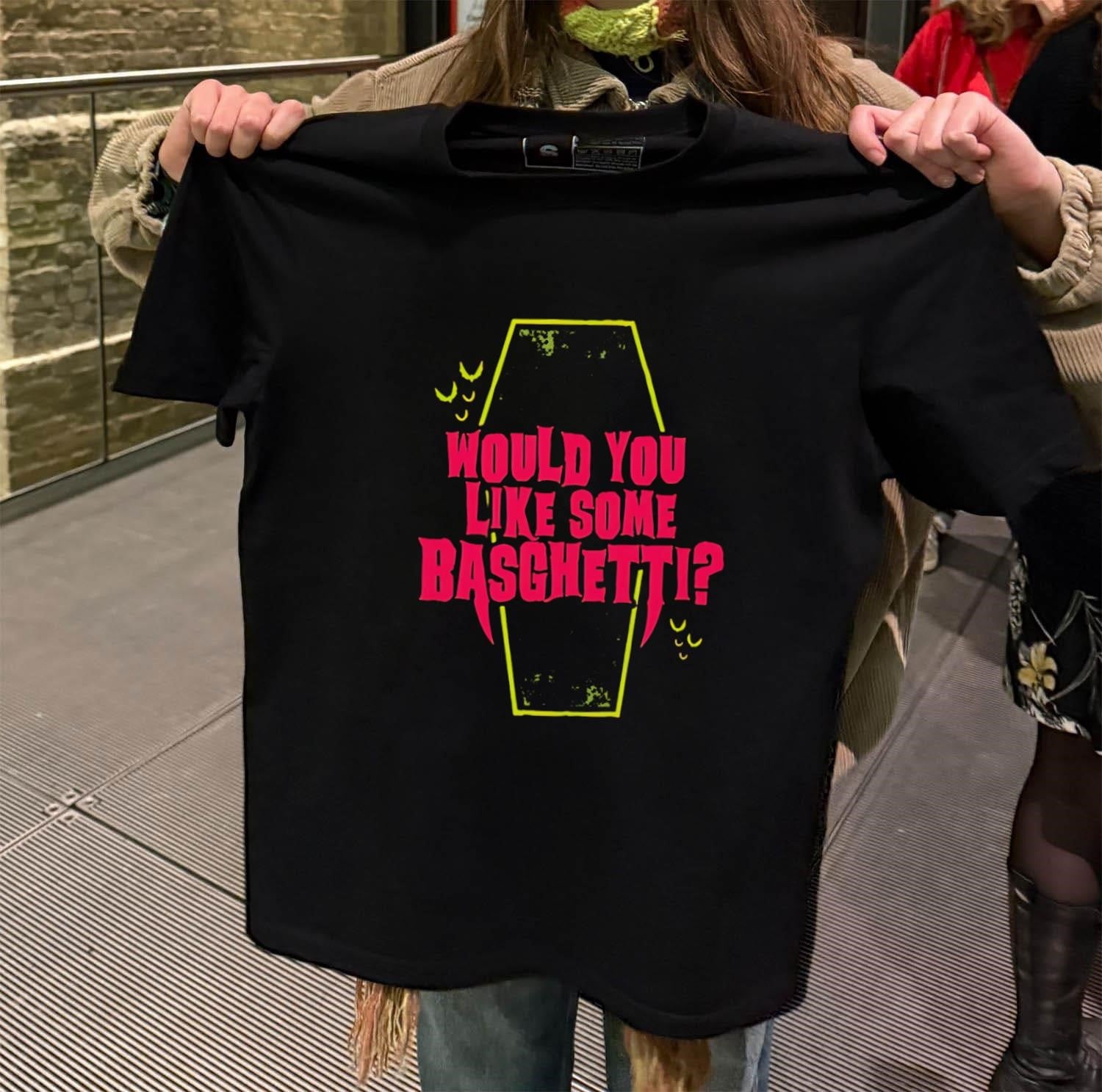 Would You Like Some Basghetti Vampire Coffin Bat Halloween shirt