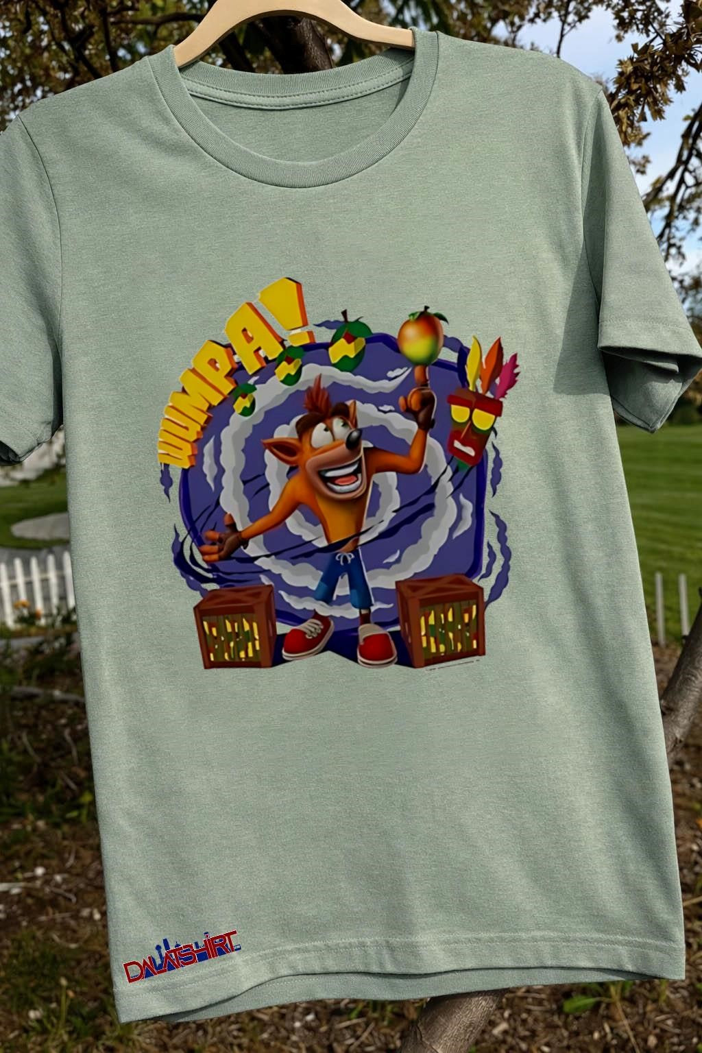 Wumpa Crash Bandicoot Aku Aku Mask Spinning Fruit shirt