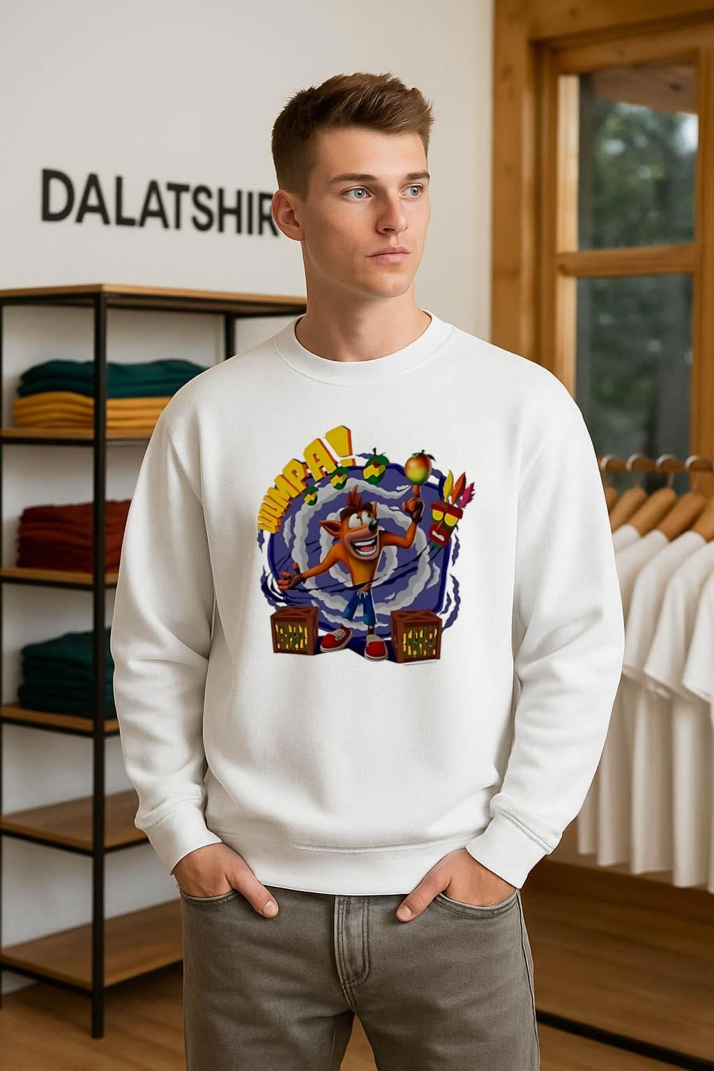 Wumpa Crash Bandicoot Aku Aku Mask Spinning Fruit shirt