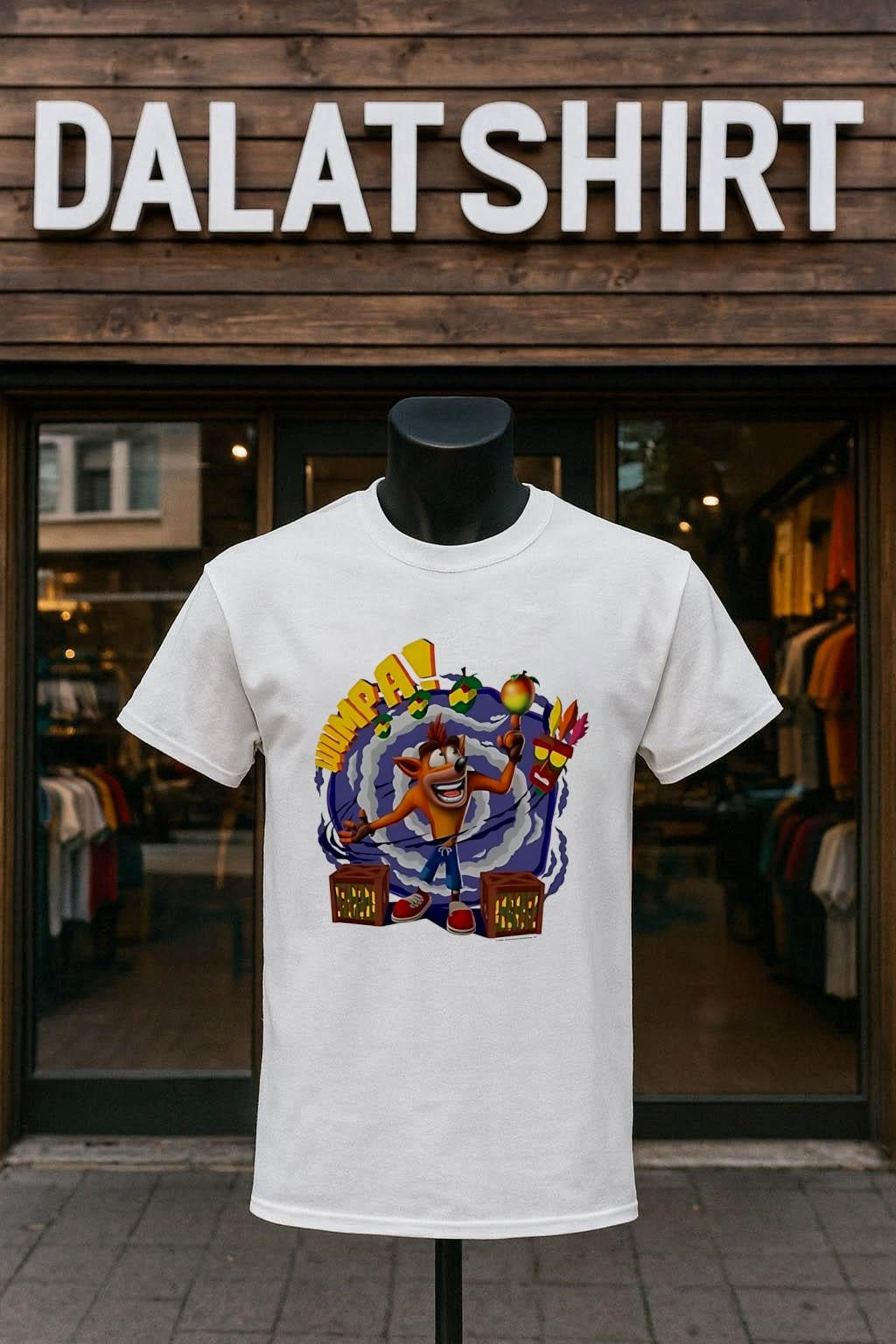 Wumpa Crash Bandicoot Aku Aku Mask Spinning Fruit shirt