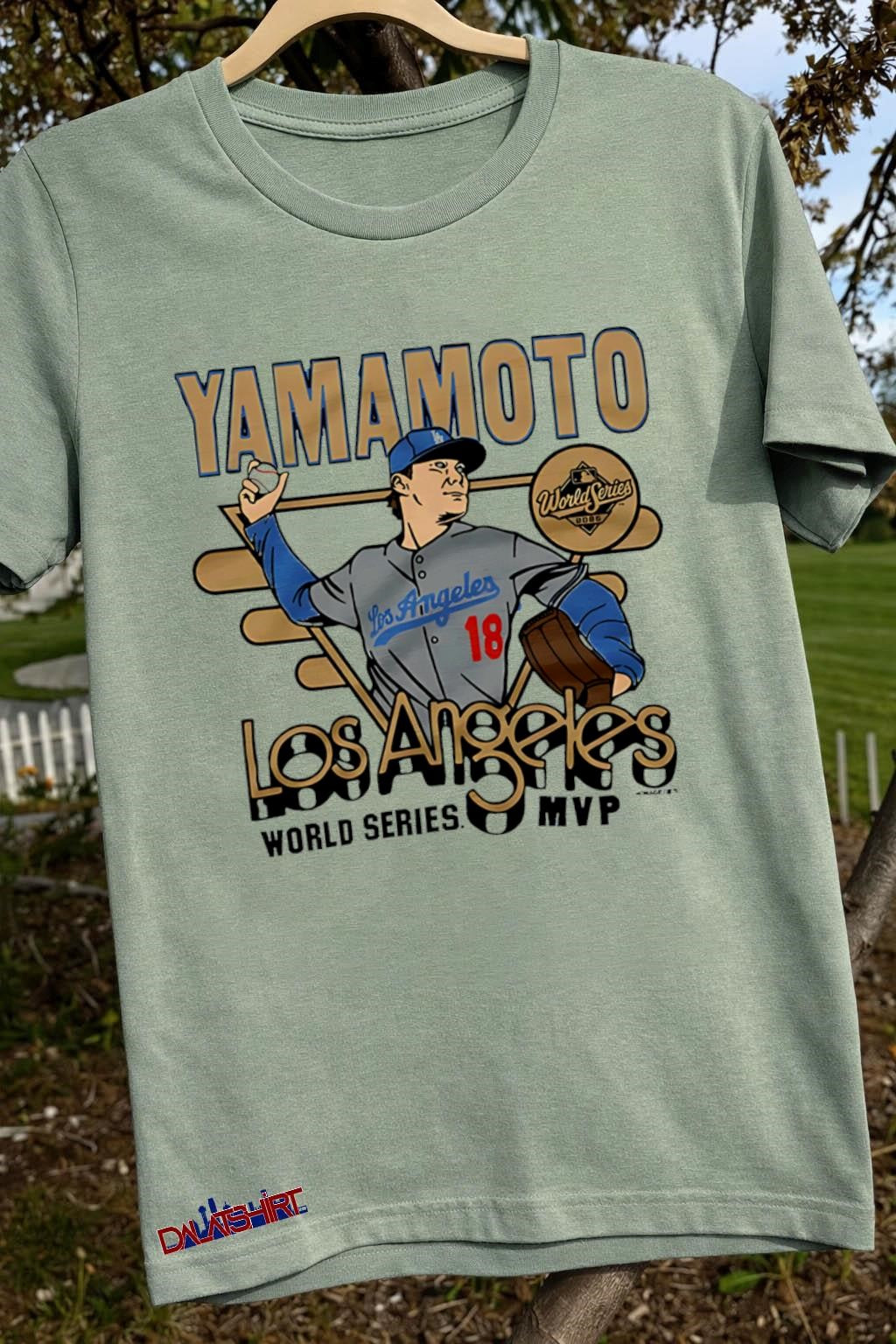 Yamamoto Los Angeles World Series MVP Pitcher shirt