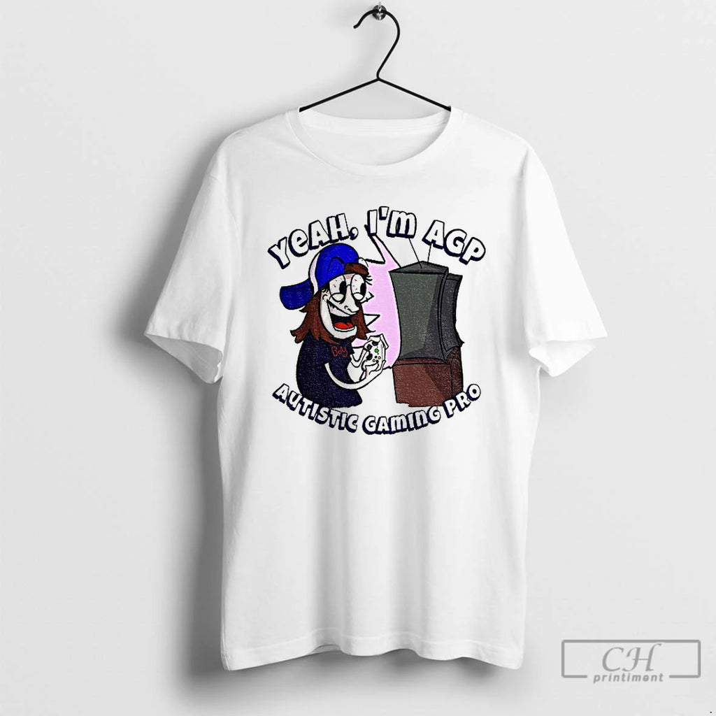 Yeah Im Agp Autistic Gaming Pro Cartoon T Shirts