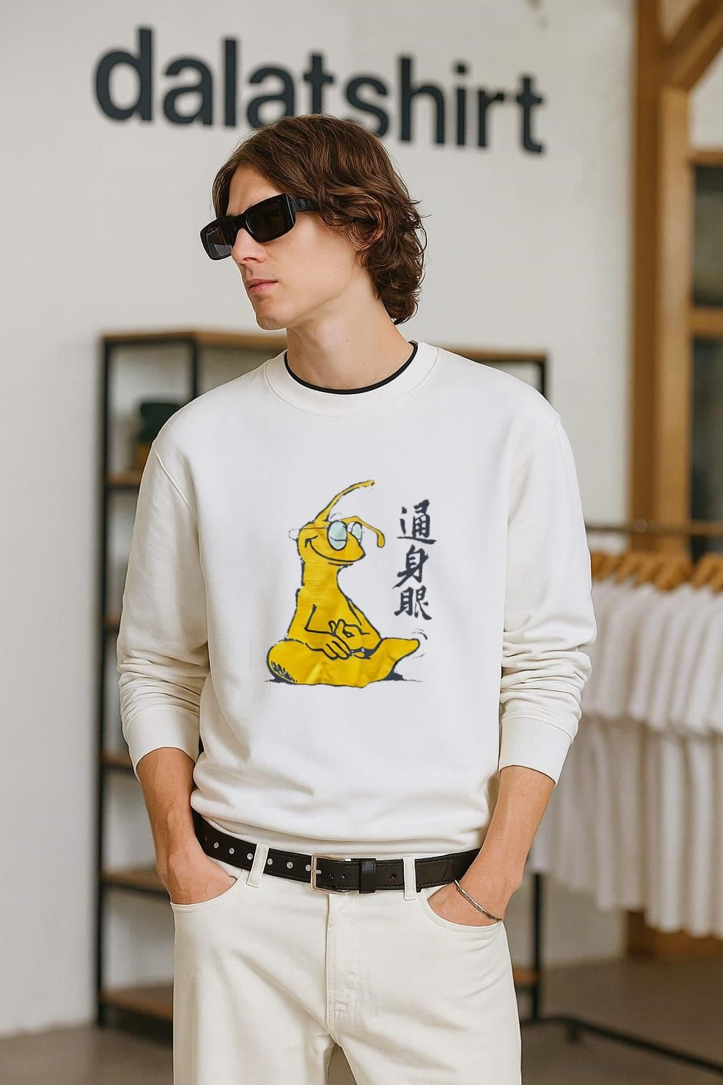 Yellow Ant Meditating shirt
