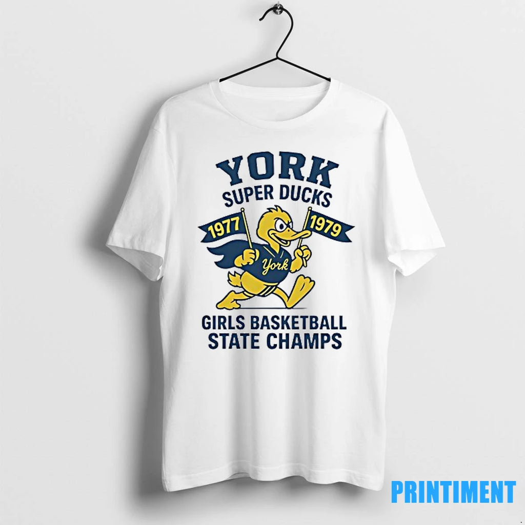 York Super Ducks Girls Basketball State Champs 1977 1979 Tshirts Sweater