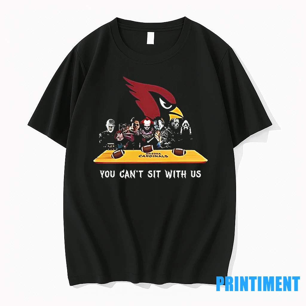 You Cant Sit With Us Cardinals Football Horror Movies Halloween Tshirts Sweater