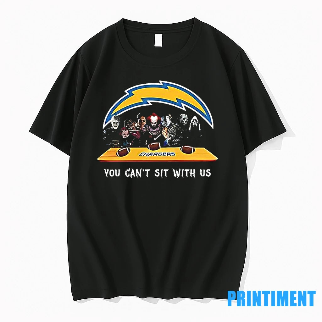 You Cant Sit With Us Chargers Football Horror Movies Halloween Tshirts Sweater