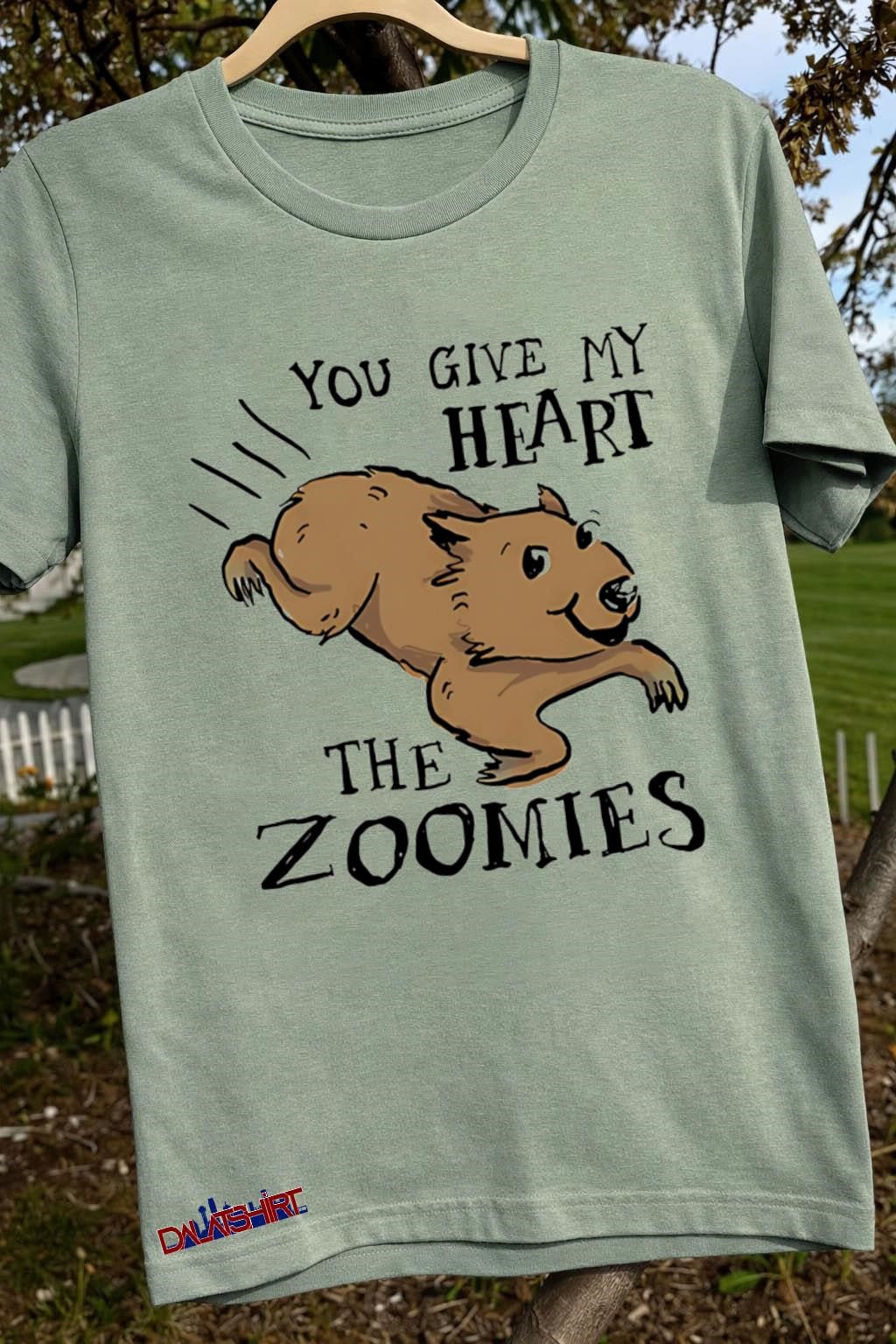 You give my heart the zoomies Wombats shirt