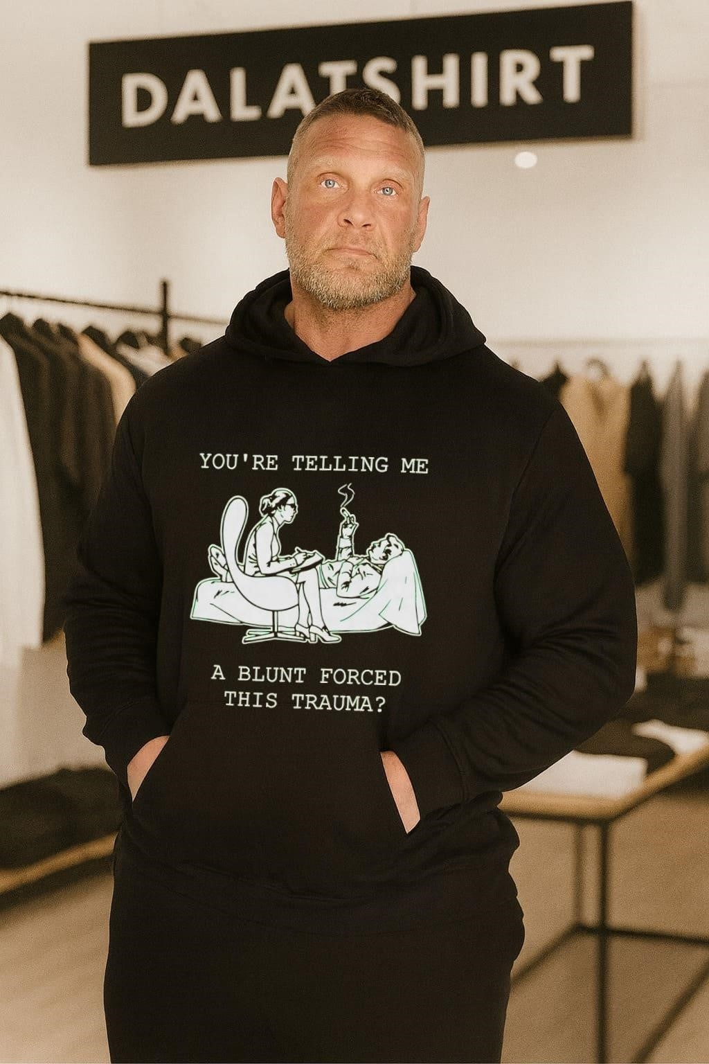 You’re Telling Me A Blunt Forced This Trauma Therapy Humor shirt