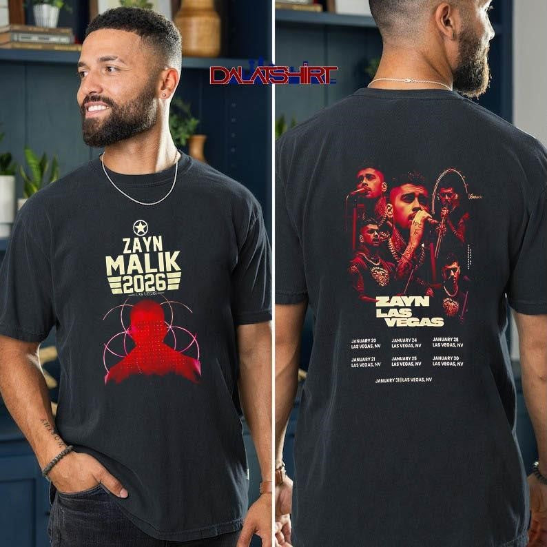 Zayn Malik 2026 Las Vegas tour shirt