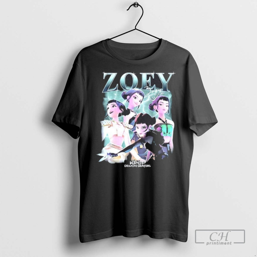 Zoey Kpop Demon Hunters Huntrix Heartthrob T Shirts