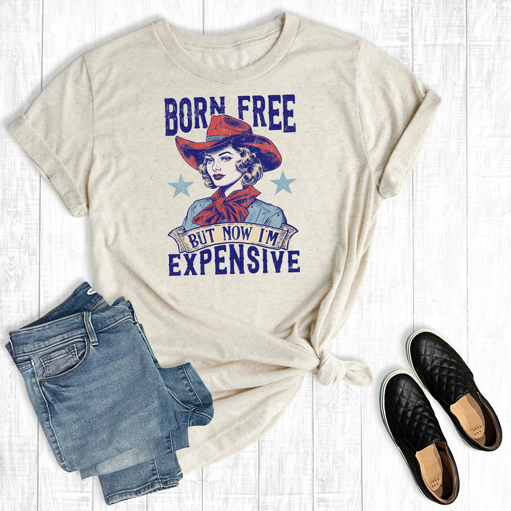 Western July 4th Born Free But Now I'm Expensive Graphic Tee