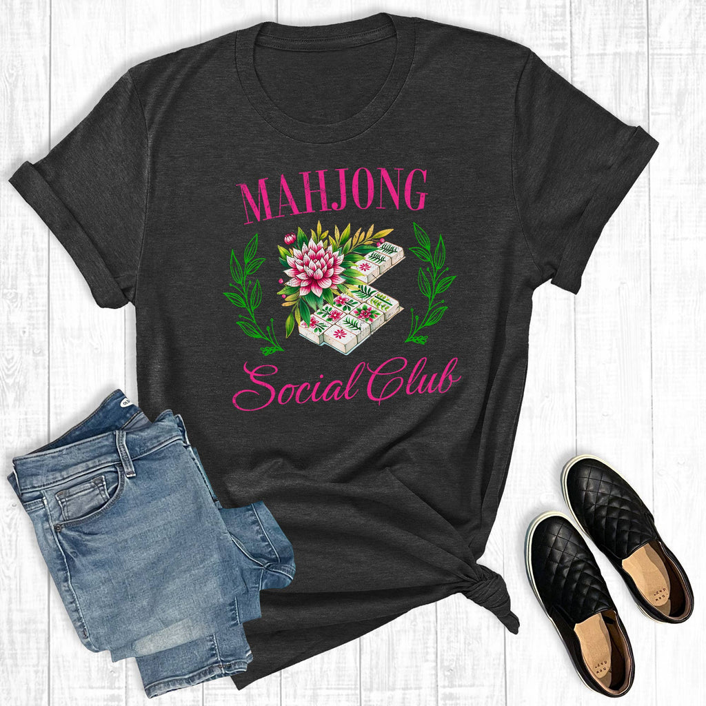 Retro Mahjong Social Club Graphic Tee