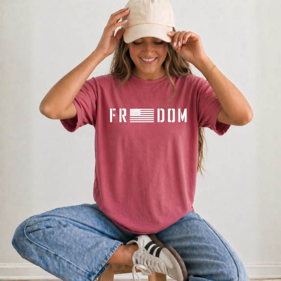 Freedom Flag Premium T-Shirt, Crimpson