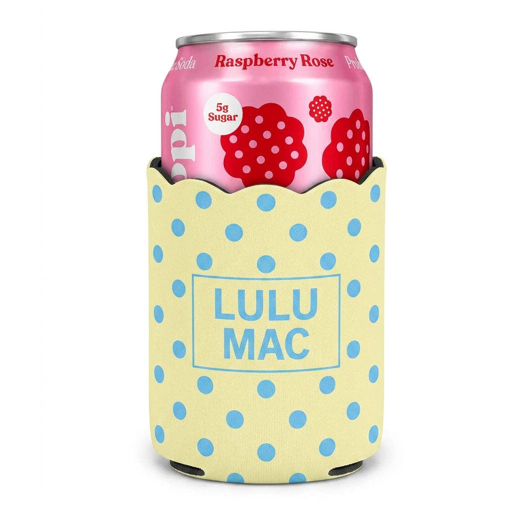 LM-KZ-1001 Yellow/Blue Dot Koozie