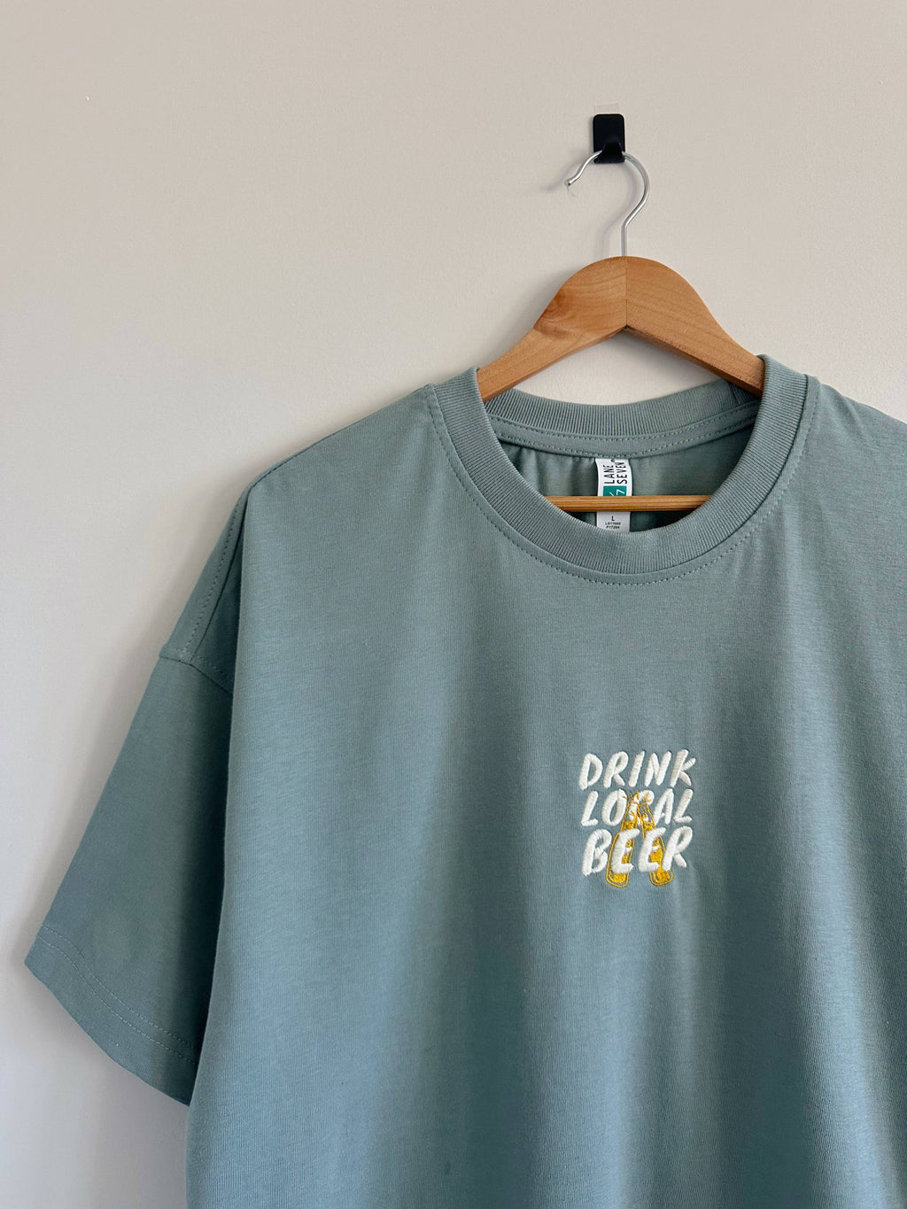 Drink Local Beer T-Shirt - Arona Blue